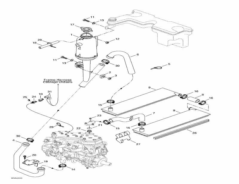 �������� Ski-doo ����������� Formula III 700 R, 2000 - Cooling System