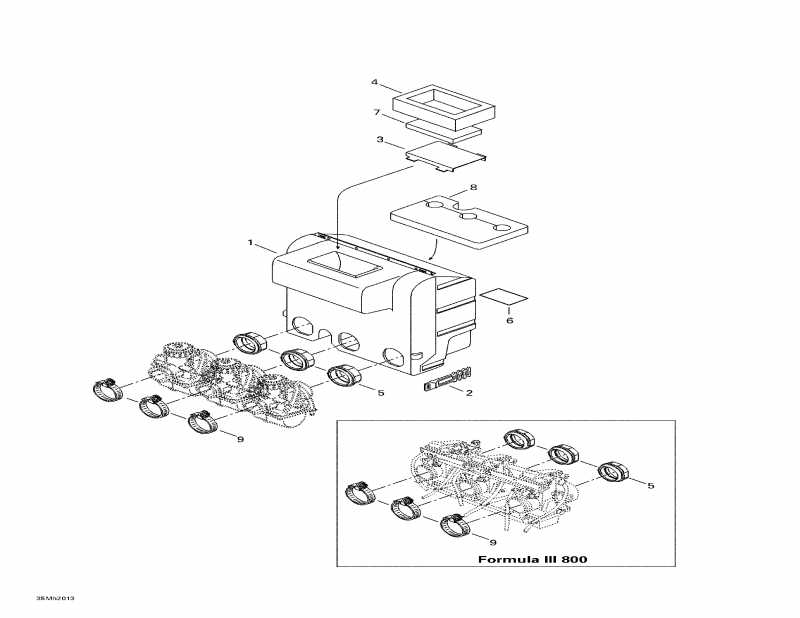  SkiDoo Formula III 700 R, 2000 - Air Intake System