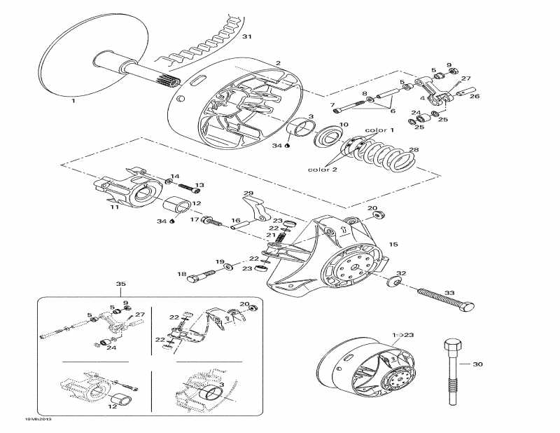  Skidoo  Formula III 700 R, 2000 - Drive Pulley