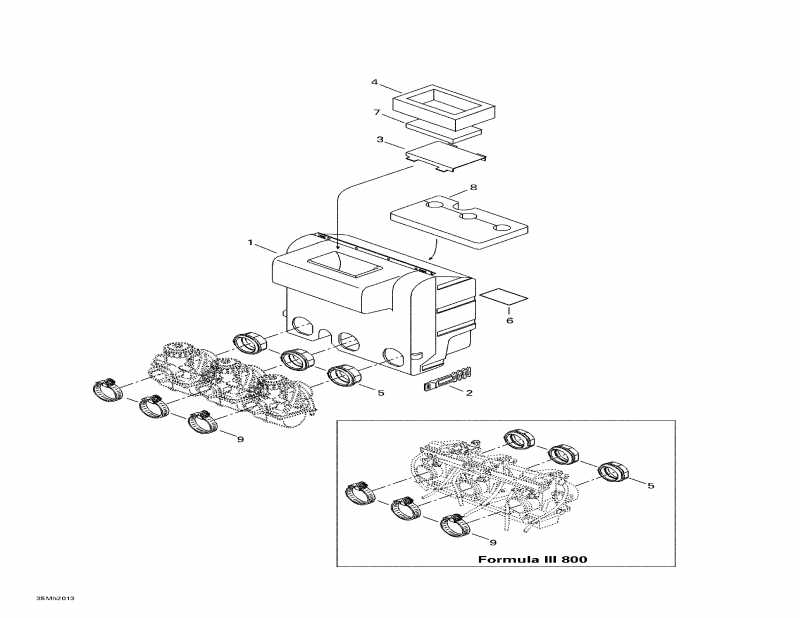 BRP SkiDoo  Formula III 800, 2000 - Air Intake System