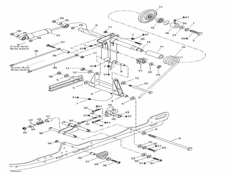 �������� Ski Doo Formula III 800, 2000 - Rear Arm, Rear Suspension