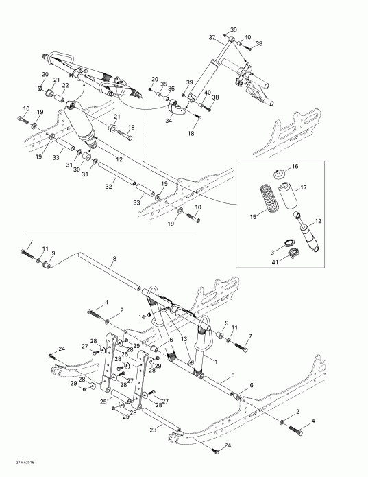 snowmobile BRP SkiDoo ����������� Formula Z 600/700, 2000 - Front �����