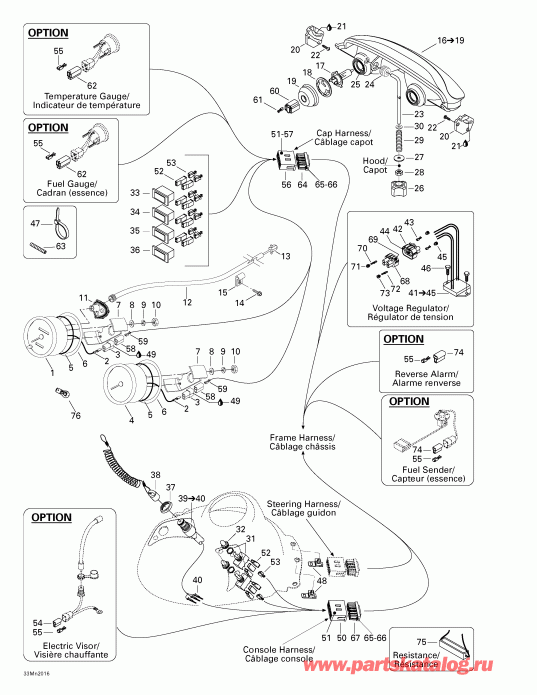 snowmobile Ski-doo Formula Z 600/700, 2000 -  System