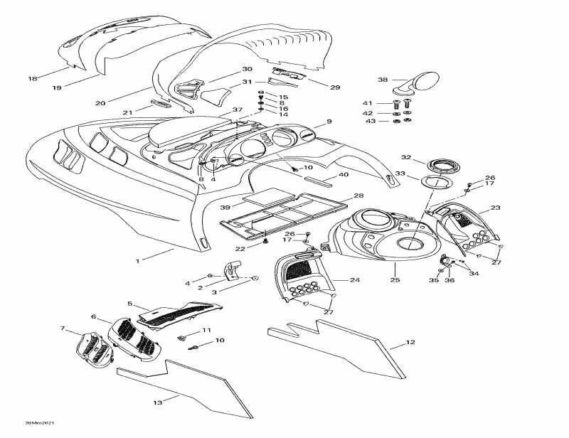�������� BRP SkiDoo Grand Touring 600, 2000 - Cab, Console