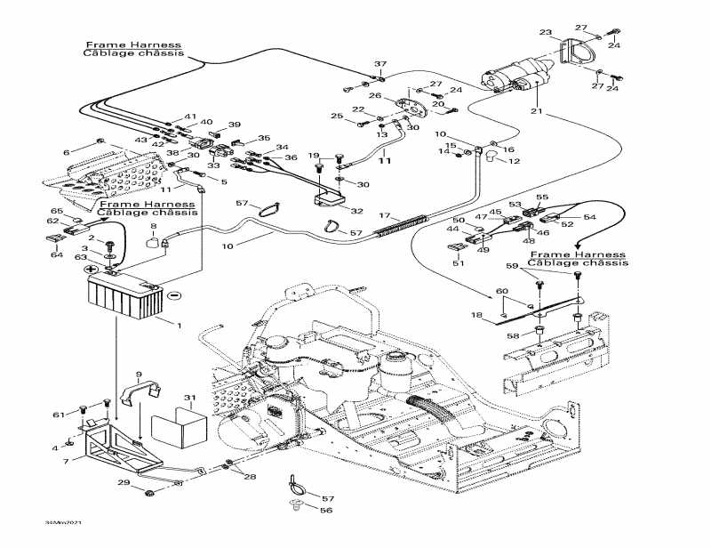 snowmobile Skidoo  Grand Touring 600, 2000 - Battery  