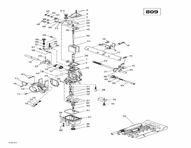  Ski Doo Grand Touring SE Millennium Edition, 2000 - Carburetors (809)