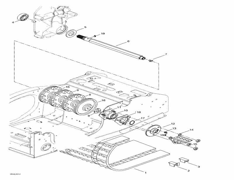 ski-doo Mach 1 R, 2000 - Drive Axle  Track