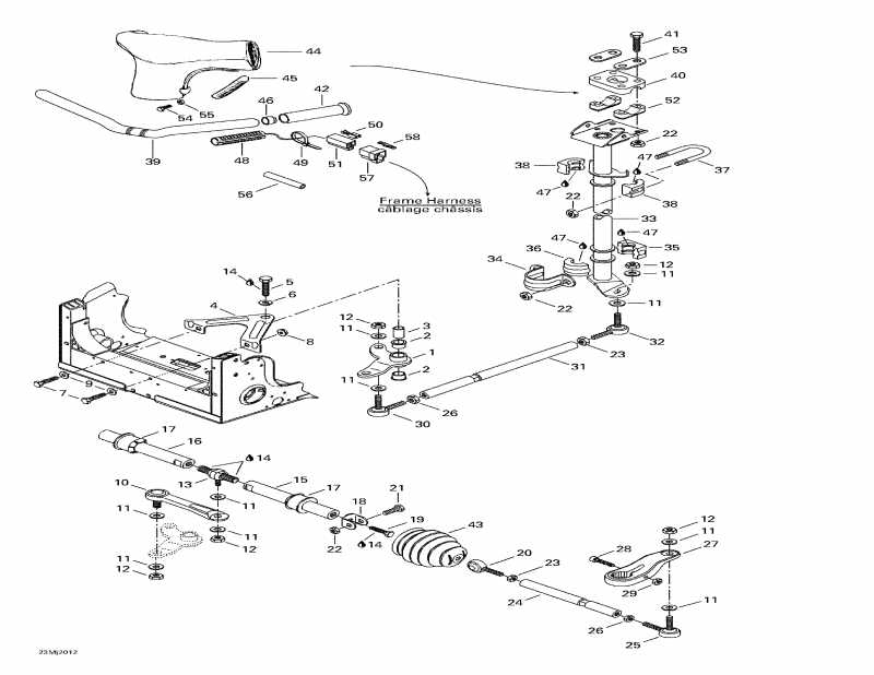 �������� SKIDOO Mach 1 R, 2000 ������ - Steering System