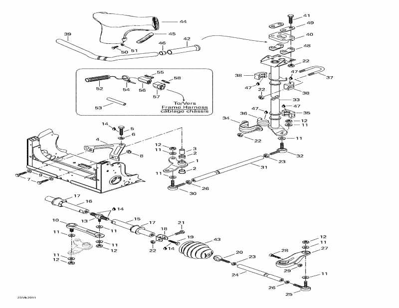 snowmobile  Mach Z, 2000 - Steering System