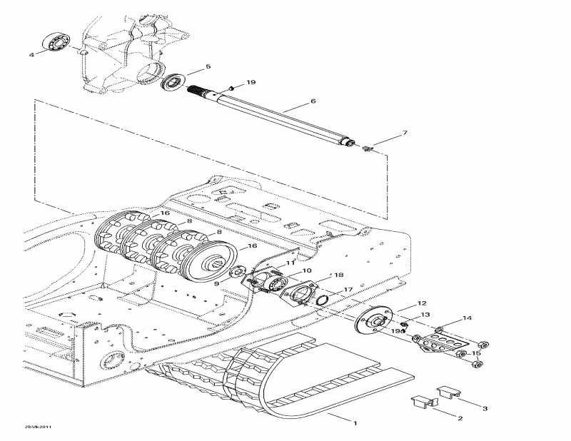 SkiDoo Mach Z R, 2000  - Drive Axle  Track