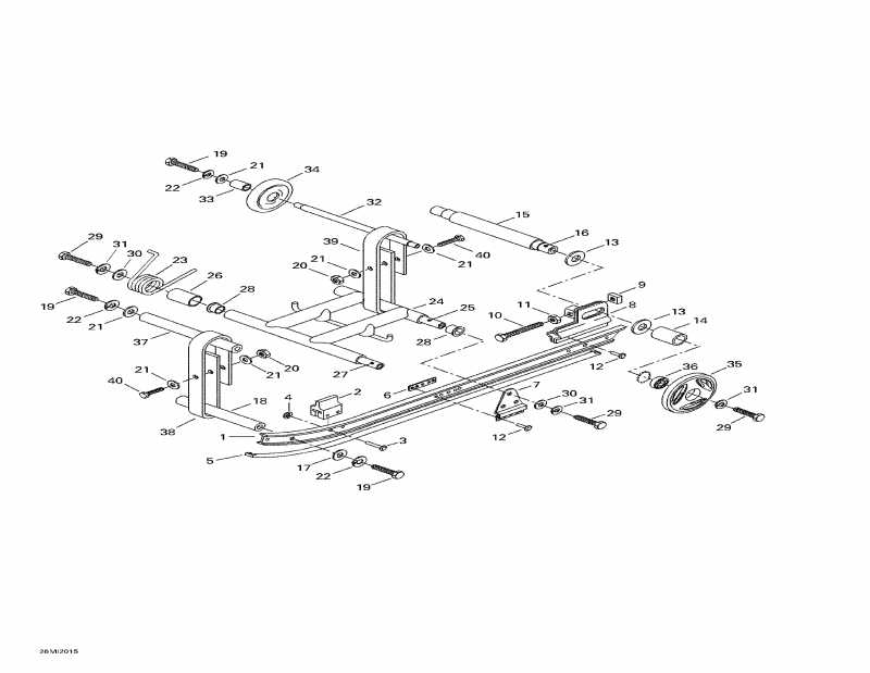 snowmobile Skidoo - Rear Suspension