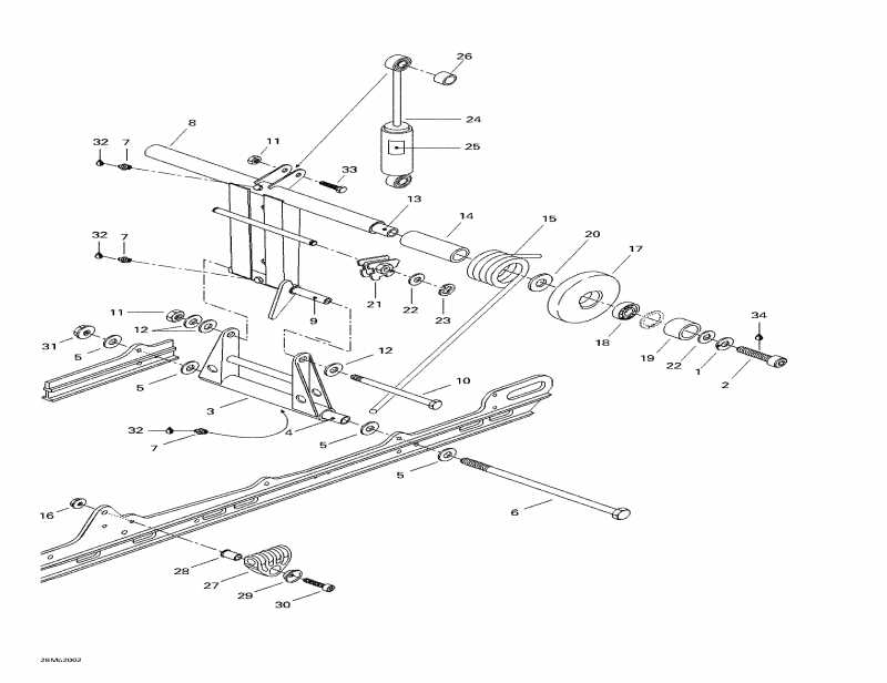  Skidoo MX Z 440, 2000  - Rear Arm