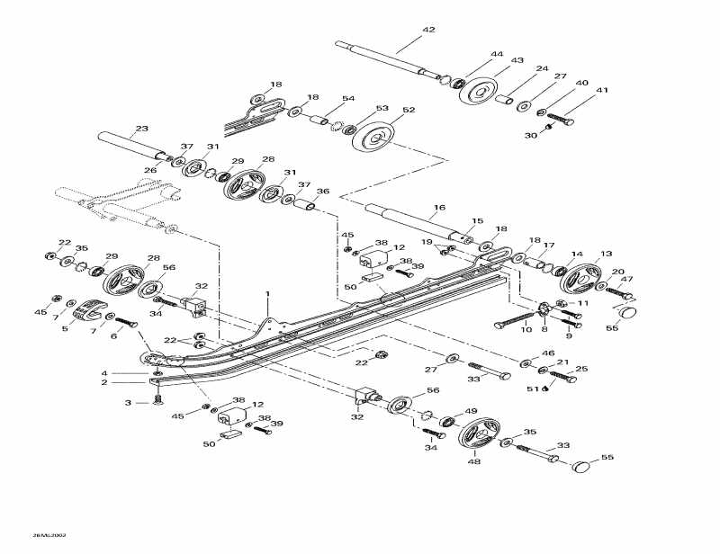 snowmobile  MX Z 440, 2000 - Rear Suspension