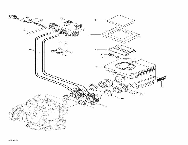 �������� BRP MX Z 600, 2000 ������ - Air Intake System