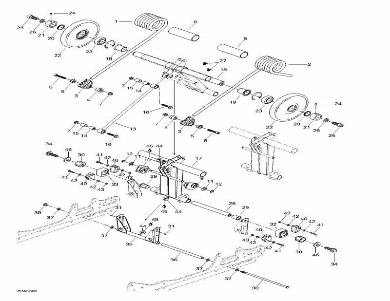  BRP  MX Z 600 SB, 2000 - Rear Arm, Rear Suspension