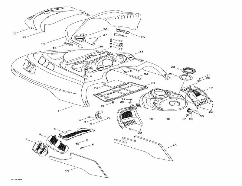 BRP SkiDoo MX Z 700, 2000 - Cab, Console