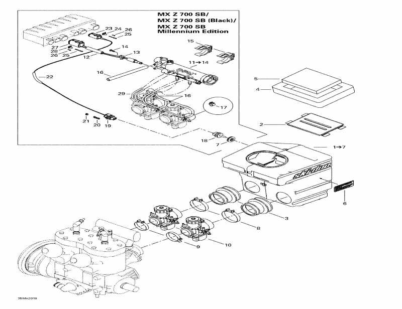 �������� BRP SkiDoo MX Z 700 SB, 2000 ������ - Air ������� ������ System