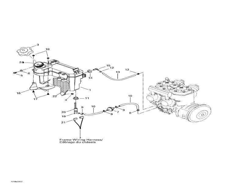  Skidoo  MX Z 800, 2000 - Oil Tank