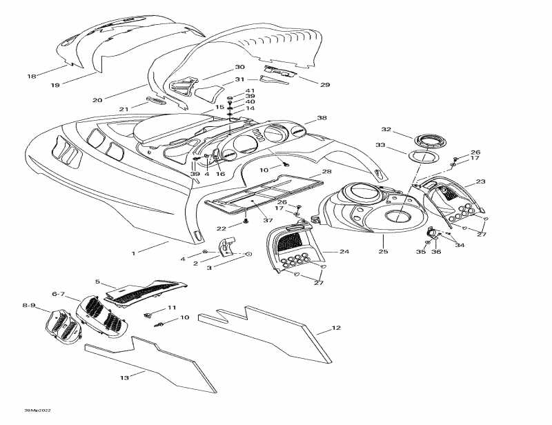 snowmobile Skidoo  MX Z 800, 2000 - Cab, Console