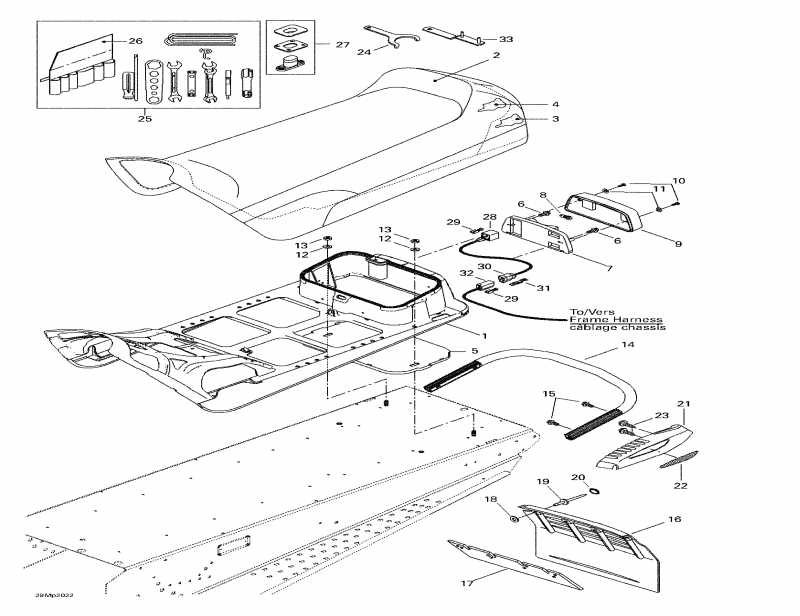  Skidoo MX Z 800, 2000  - Seat And Accessories