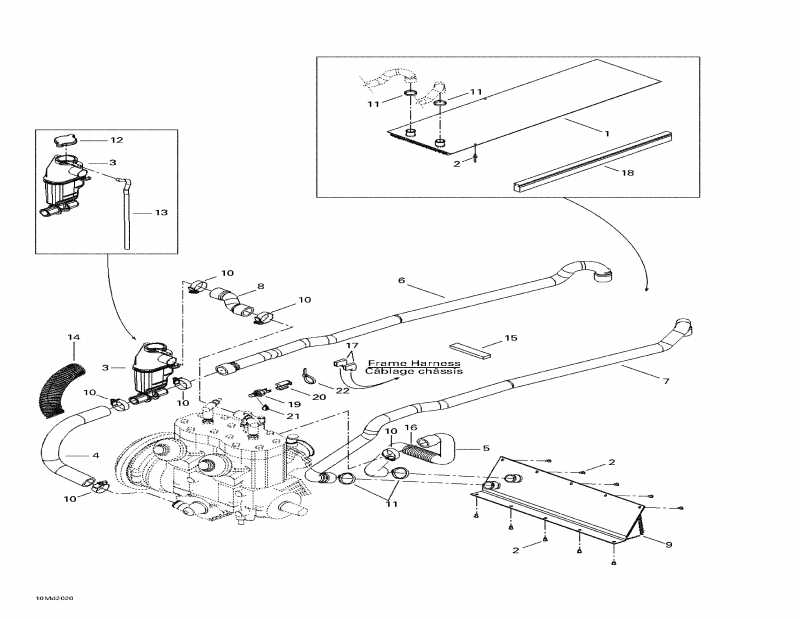 snowmobile  MX Z X 440 LC, 2000 - Cooling System