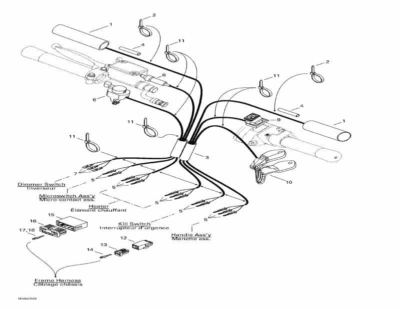  Ski Doo  MX Z X 440 LC, 2000 - Steering System