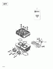 01- ,     (377) (01- Cylinder, Intake Exhaust Manifold (377))