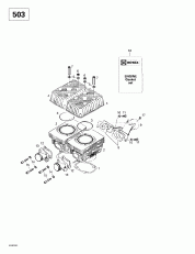 01- ,     (503) (01- Cylinder, Intake Exhaust Manifold (503))