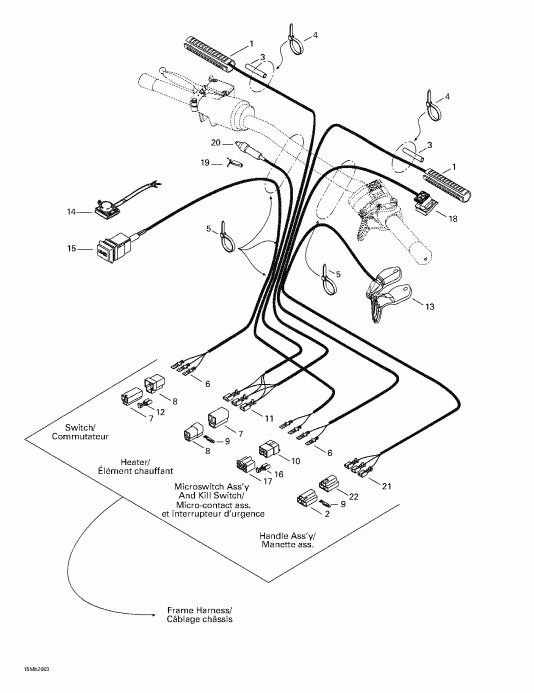 Skidoo Skandic 380/500, 2000  - Steering System