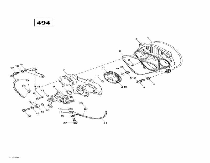  Skidoo Skandic Wide Track, 2000 - Oil Injection System (494)