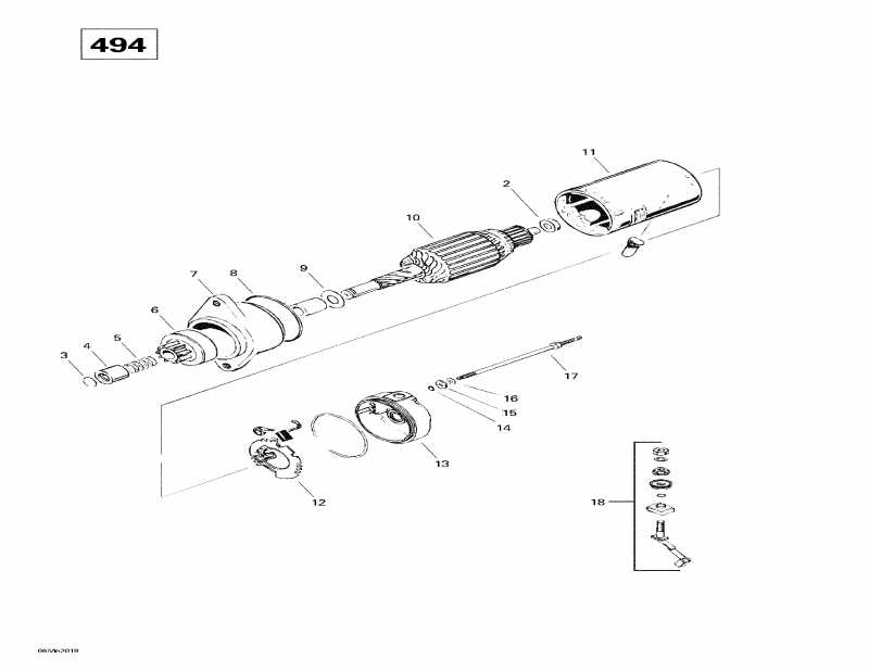 �������� Skidoo ������ Skandic Wide Track, 2000 - Electric Starter (494)