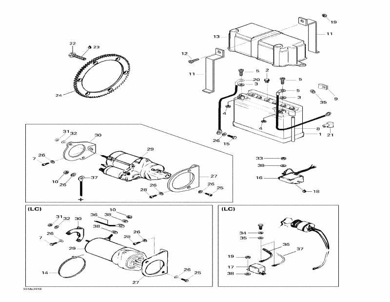 SKIDOO ������ Skandic Wide Track LC, 2000 - Electrical System (494)