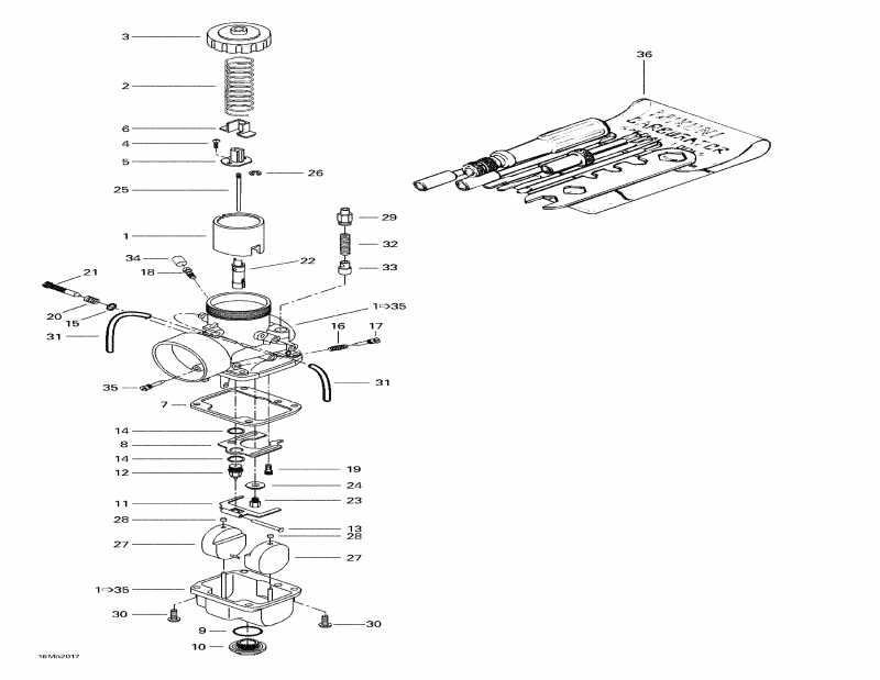  ski-doo Summit 700, 2000 - Carburetors