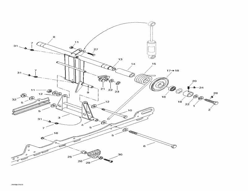 Summit 800 H.M., 2000  - Rear Arm