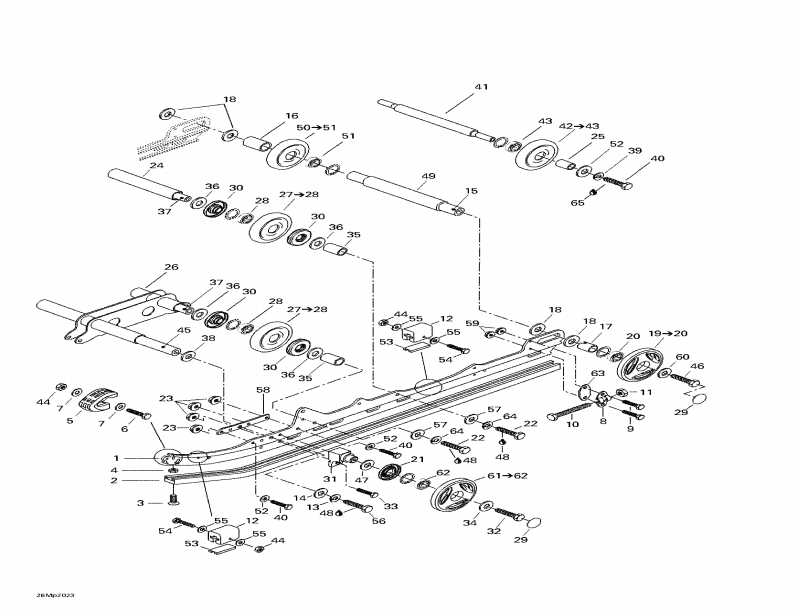 �������� SkiDoo Summit 800 H.M., 2000 ������ - Rear Suspension