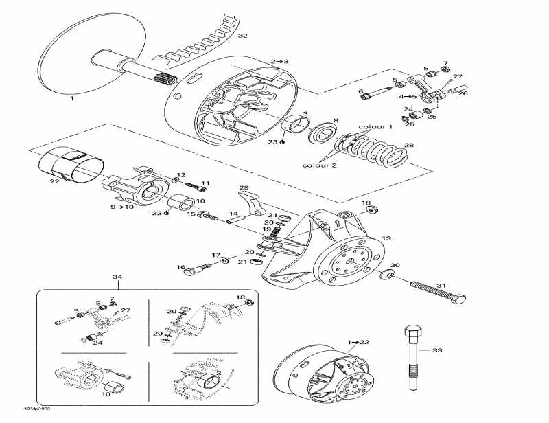 snowmobile   Summit 800 H.M., 2000 - Drive Pulley