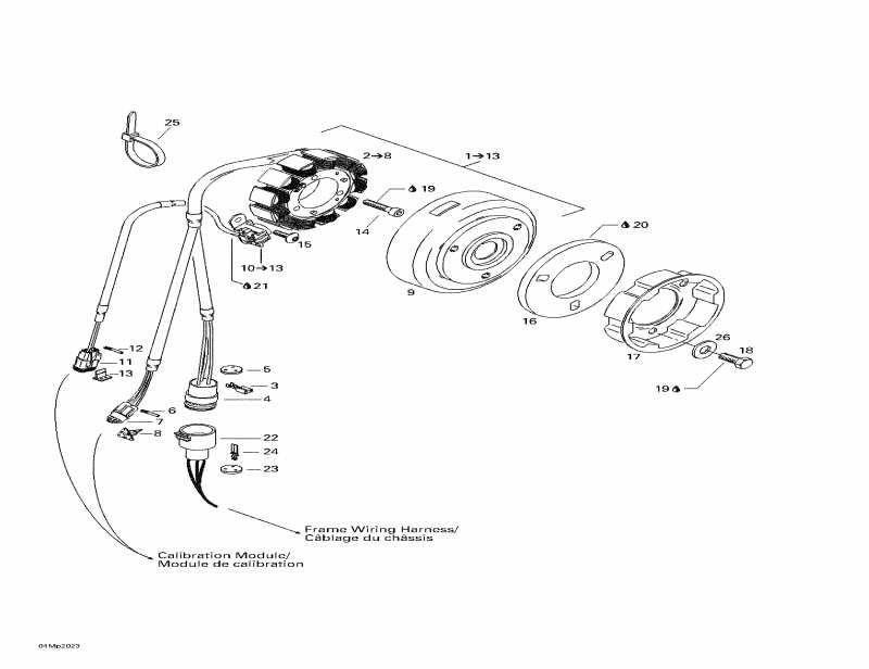  SKIDOO Summit 800 H.M., 2000  - Magneto (12v, 290w)