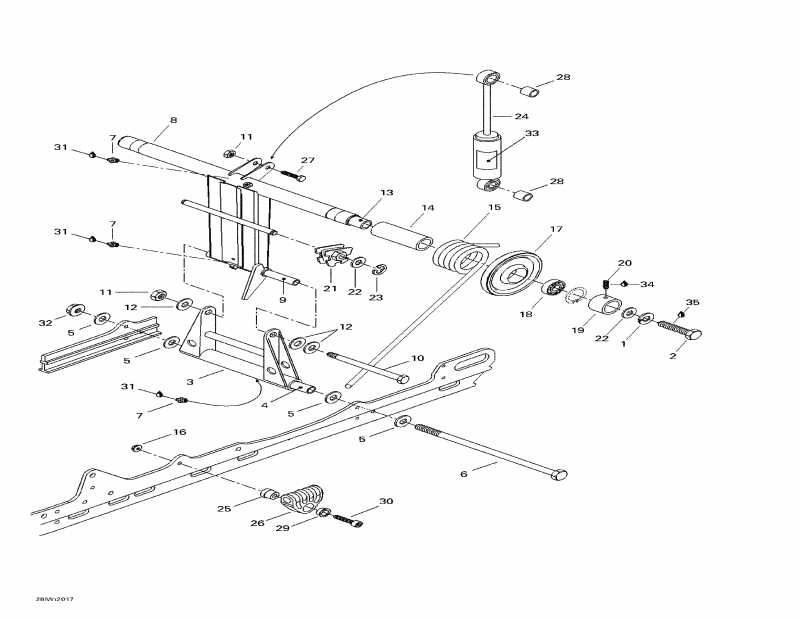  Ski Doo Summit H.M., 2000  - Rear Arm, Rear Suspension