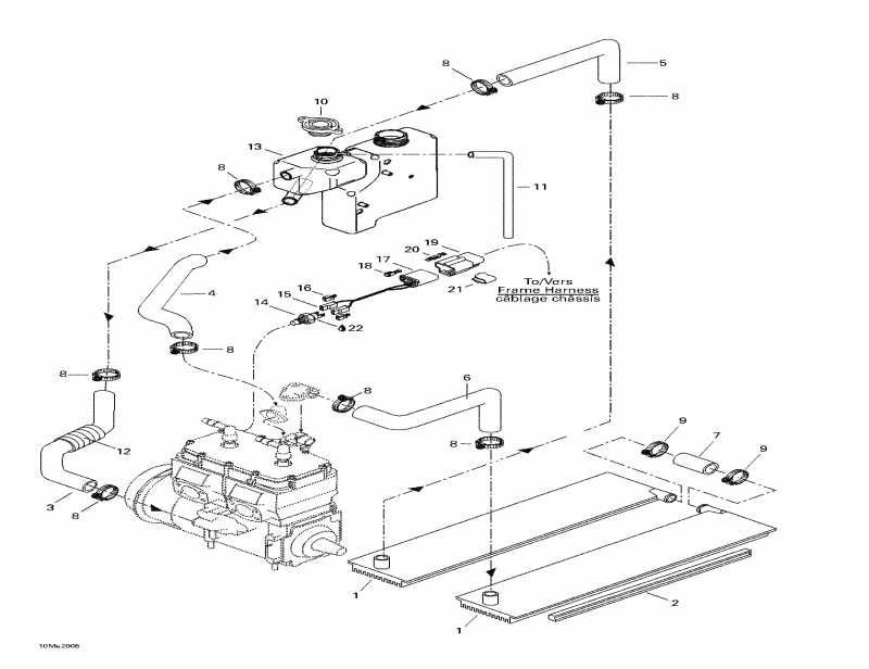 �������� Skidoo Touring 500 LC, 2000 ������ - ���������� System