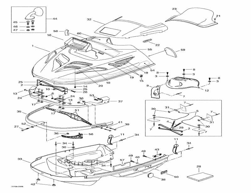 �������� ski-doo Touring 500 LC, 2000 ������ - Cab, Console
