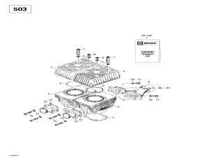 01- ,   (503) (01- Cylinder, Exhaust Manifold (503))