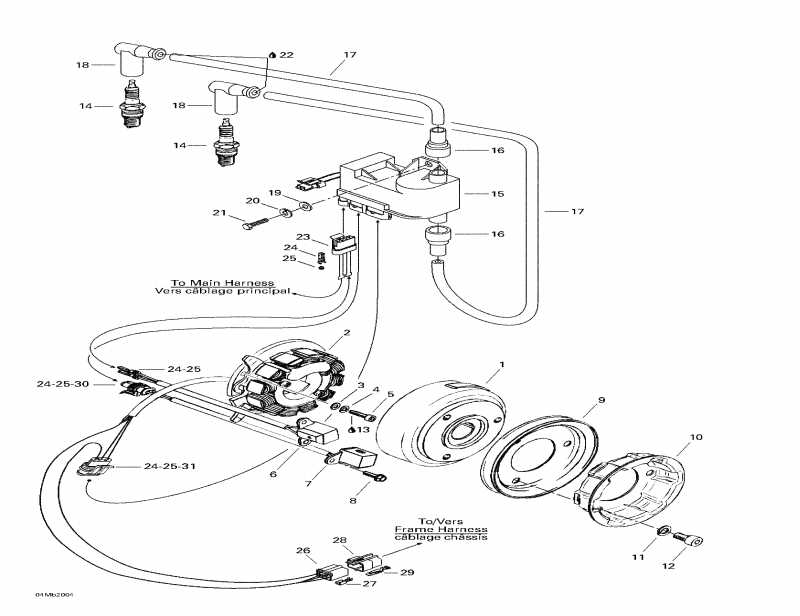 Skidoo Touring SLE, 2000 - Magneto