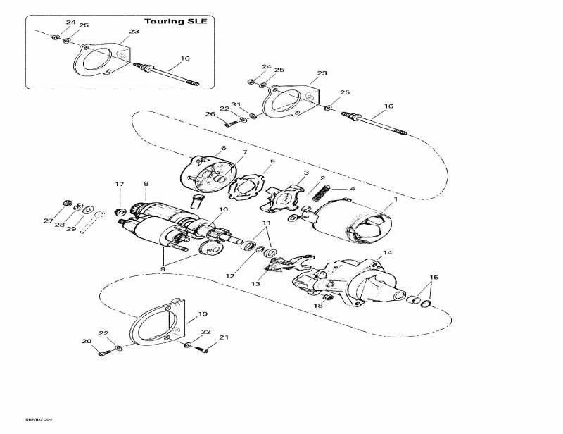 ski-doo Touring SLE, 2000  - Electric Starter