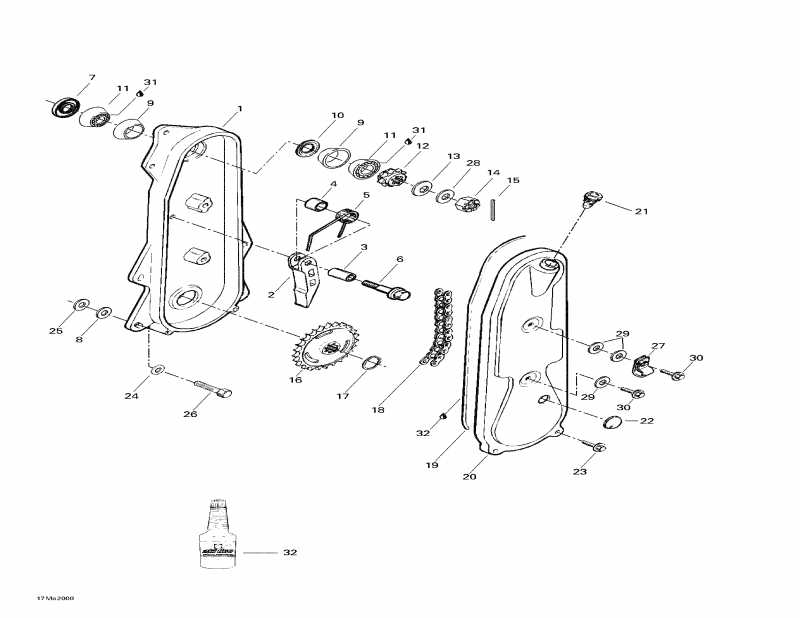 Skidoo  Tundra R, 2000 - Chaincase