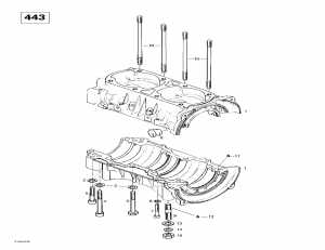 01-   (443) (01- Crankcase (443))