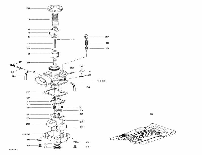  SkiDoo Formula Deluxe 500 F, 2001 - Carburetors