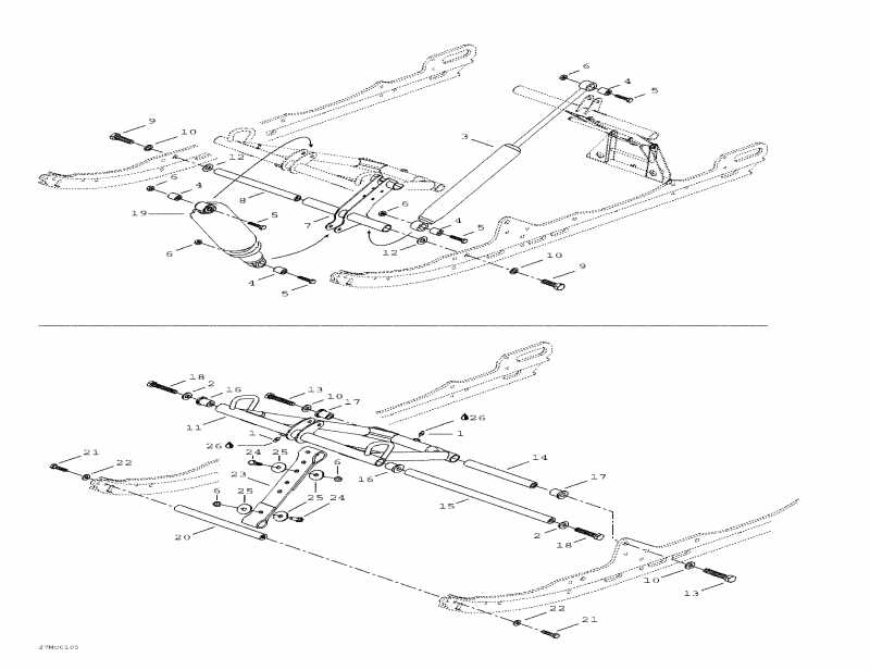 SkiDoo Formula Deluxe 500 F, 2001  - Front Arm