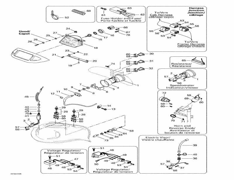 snowmobile BRP SkiDoo Formula Deluxe 500 F, 2001 - Electrical System