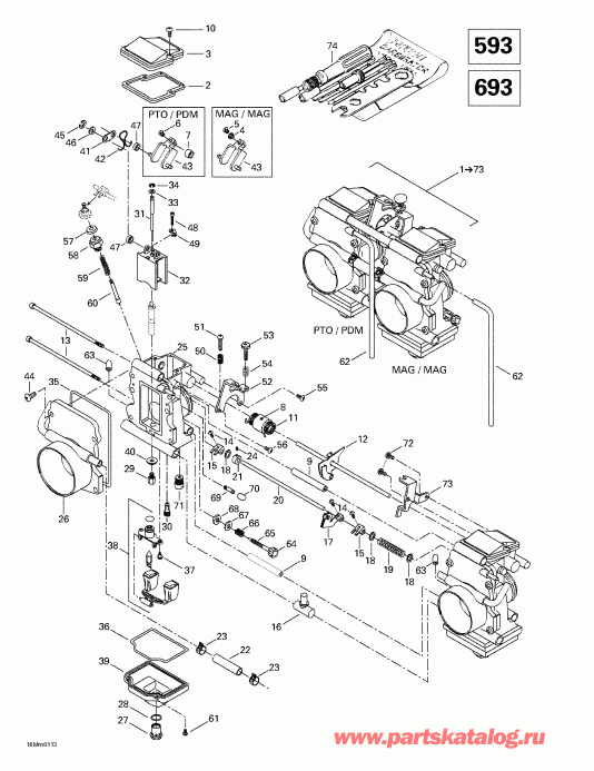 �������� SKIDOO Grand Touring 500/600/700, 2001 ������ - ����������s (593