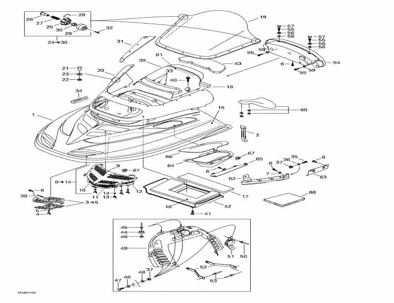   Grand Touring 800 SE, 2001  - Cab, Console